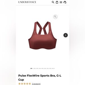NWOT Understance Pulse FlexWire Sports Bra in Merlot 42D/DD